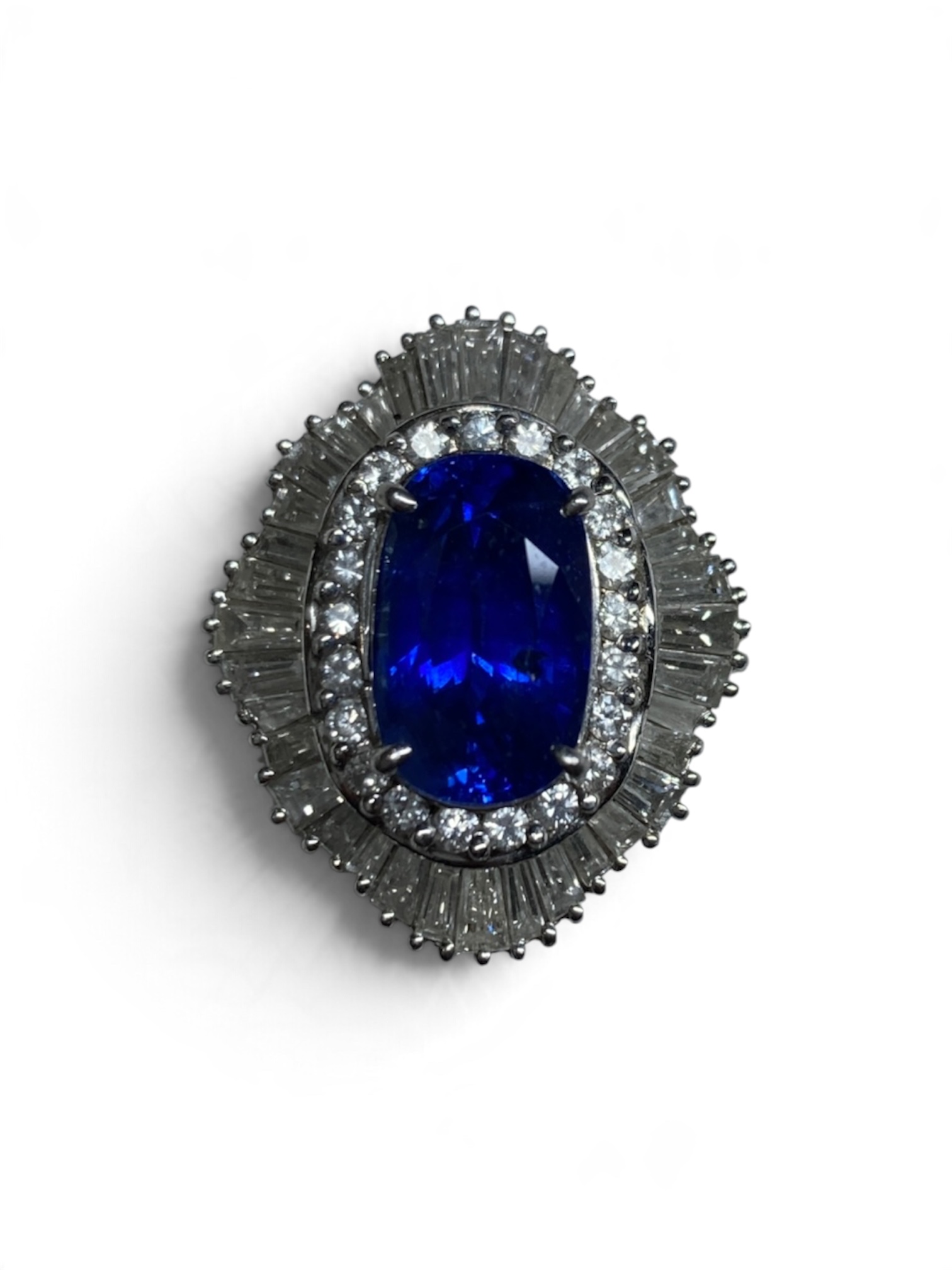 ジュエリー サファイア リング Pt900 7.4ct