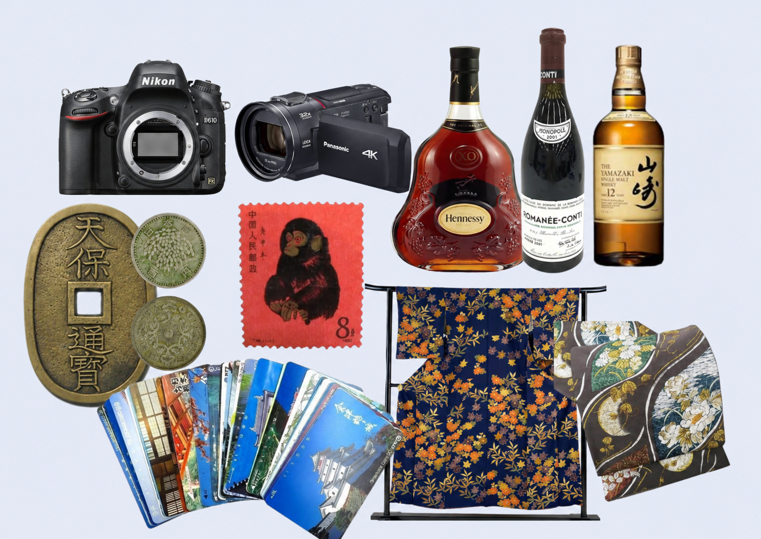 その他の買取品目：金券・切手、古銭、お酒、着物、骨董品・食器、絵画、カメラ